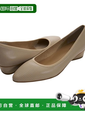 美国直邮Vaneli 女士高跟鞋脚蹬浅口芭蕾真皮平底鞋皮鞋进口时尚