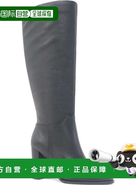 自营Kenneth Cole Lowell Boots Women's Black Leather Block He