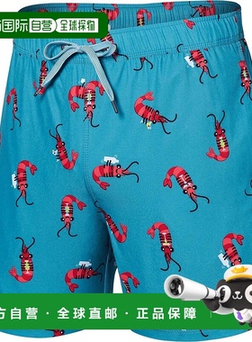 自营SAXX Oh Buoy 2N1 Volley Short Men's  Blue Shrimp Drawstr
