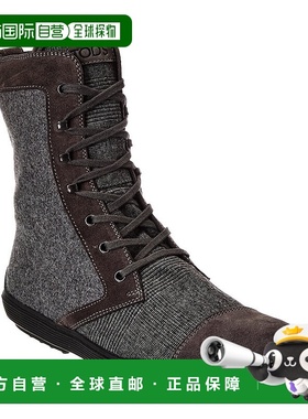 自营 tod'sTOD法兰绒和绒面靴-灰色 美国奥莱直发