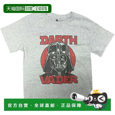 自营Boys Junk Food Darth Vader T-Shirts Gray Cotton Crew Nec