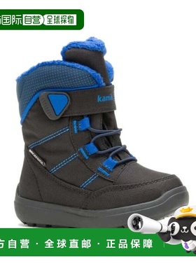 自营Kamik Stance 2 Toddler  Black Blue Mid-Calf Waterproof W