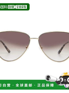 自营Calvin Klein Brown Pink Gradient Cat Eye Ladies Sunglass