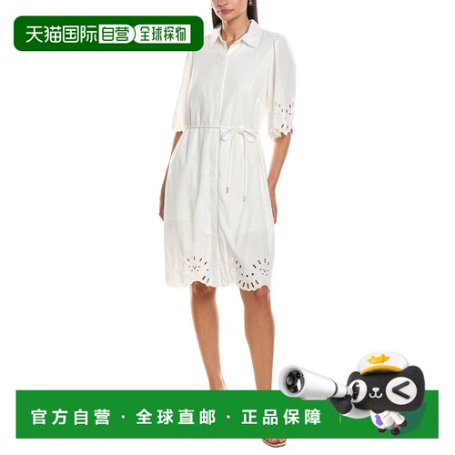 自营Nanette Nanette Lepore Linen-Blend Mini Dress - white 美