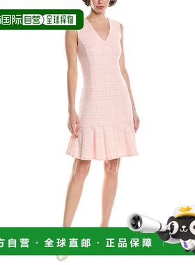 自营Natori Tweed Midi连衣裙-粉红色 美国奥莱直发新款