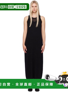 1h可退 香港直邮潮奢 toteme 女士 黑色叠层连衣裙 243WRD0128YA0