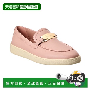 自营 salvatore ferragamoFerragamo Crio 皮革乐福鞋 - 粉色 美