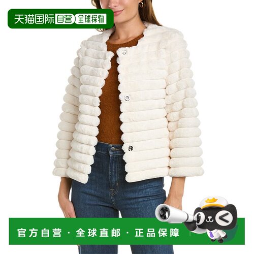 自营La Fiorentina Plush Jacket - White 外套美国直发奥莱