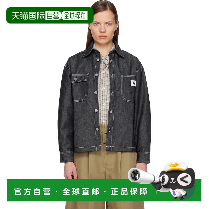 1h可退 香港直邮潮奢 CARHARTT WIP 女士 灰色 Louis 牛仔夹克 I0