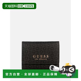 自营guessGemma Logo Trifold Wallet - coal multi 美国奥莱直发