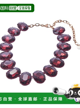 自营Carolina Herrera CZ Tonal Oval Crystal Necklace - patter