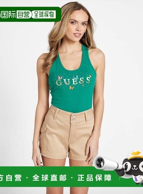 自营guessCalypso Racerback Tank - field green 美国奥莱直发