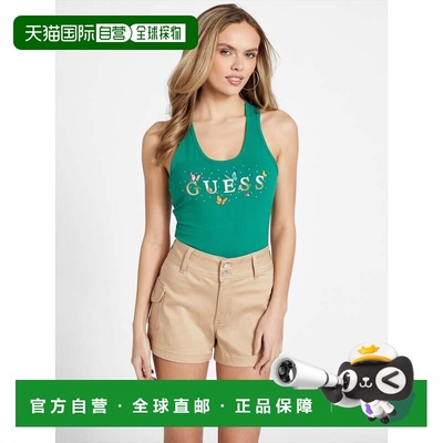 自营guessCalypso Racerback Tank - field green 美国奥莱直发