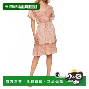 Dress Print Beige 美国 自营mystreeRuffle beige Boarder
