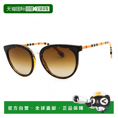 自营burberryBE4316 3854T5 Dark Havana/Polarized Brown Gradie
