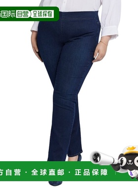 自营NYDJ Plus Bailey Palace Straight Leg Jean - blue 美国奥