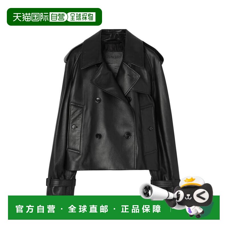 【美国直邮】burberry/博柏利 女士 皮质外套 【付后1h可退】图片