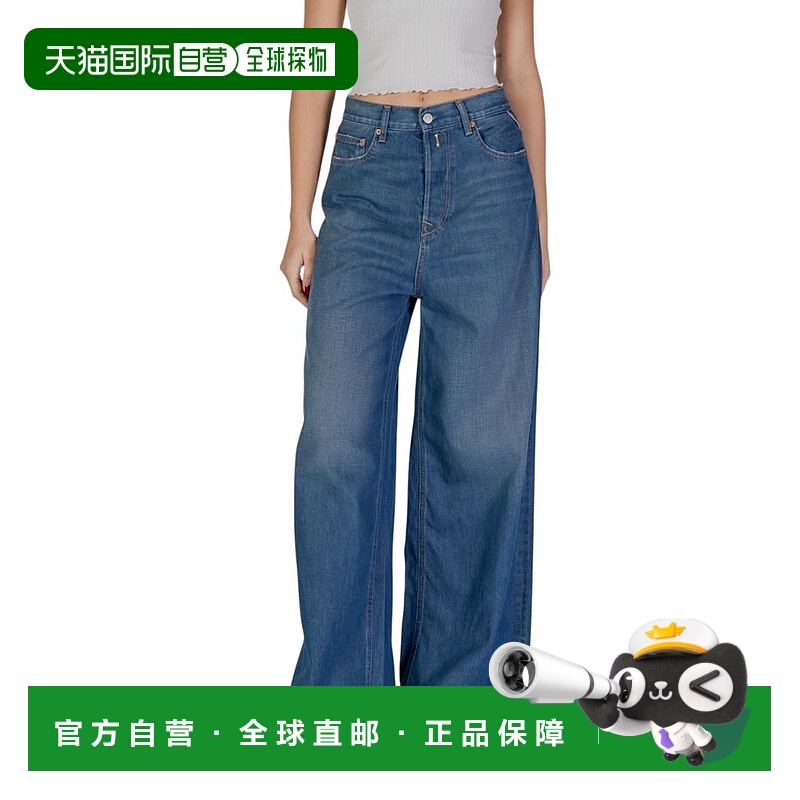 自营Replay Cotton Bootcut Women's Jean - blue 美国奥莱直发