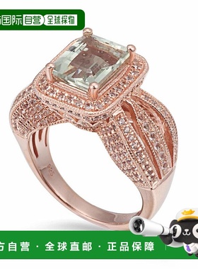 自营 Suzy Levian 纯银 4.6 cttw 绿色紫水晶戒指 - 绿色 美国奥