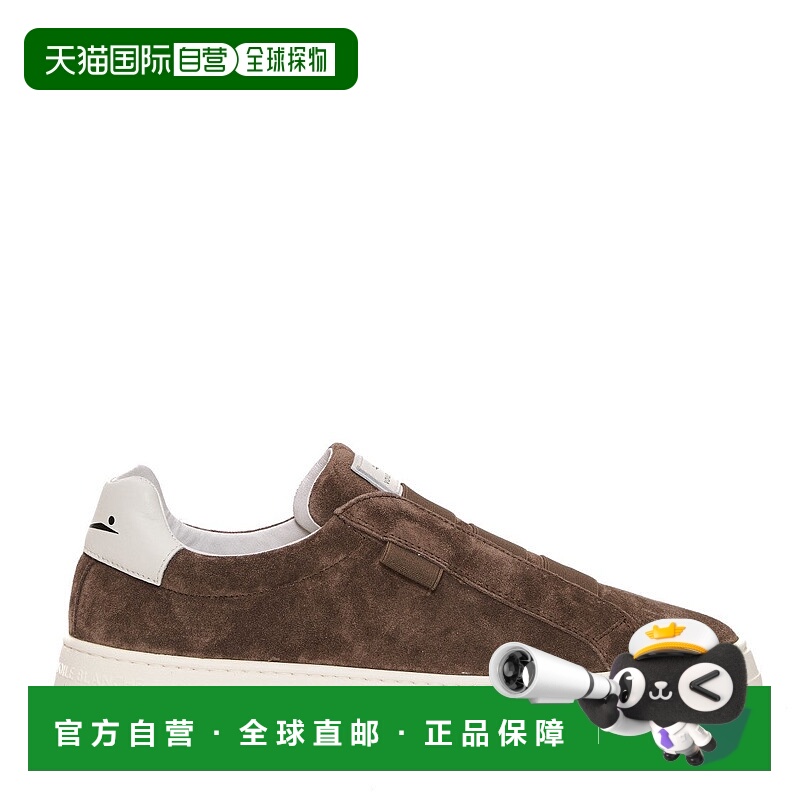 自营voile blancheSoft Suede Slip-On Sneakers - brown 美国奥