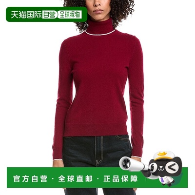 自营InCashmere Jersey Tipped Cashmere Sweater - red 美国奥莱