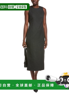 自营Kenneth Cole Fanned Midi Dress - black 美国奥莱直发