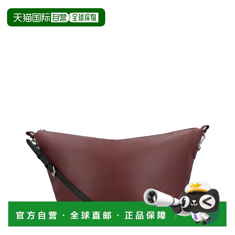 自营Longchamp Le休闲皮革单肩包-红色 美国奥莱直发珑骧斜挎包