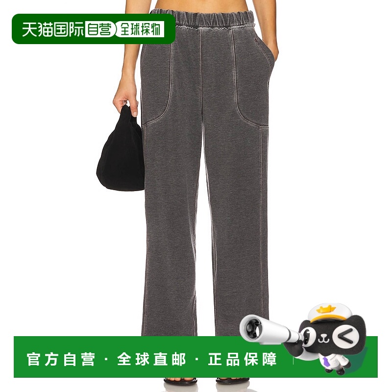 自营free peopleDon't Wait Up Lounge Pants In Black - black