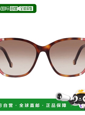 自营Carolina Herrera Brown Square Ladies Sunglasses CH 0061/
