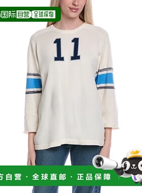 自营MOTHER The Jock Sweater - white 美国奥莱直发毛衣