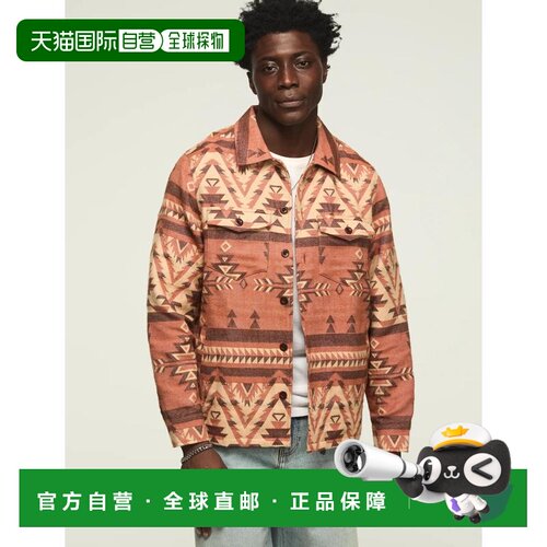 自营Lucky Brand Men's Jacquard Shirt Jacket - medium dark re