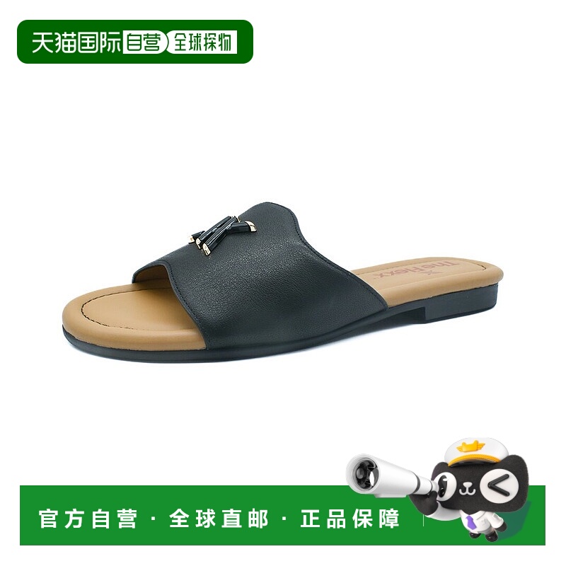 自营 the flexxFlexx Saeda皮革凉鞋-黑色 美国奥莱直发