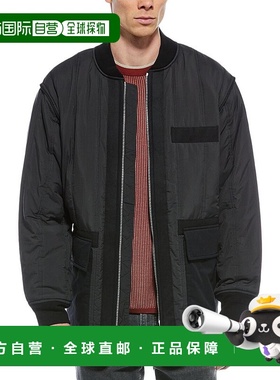 自营 rag & bone碎布和骨头三角洲衬里-黑色 美国奥莱直发夹克