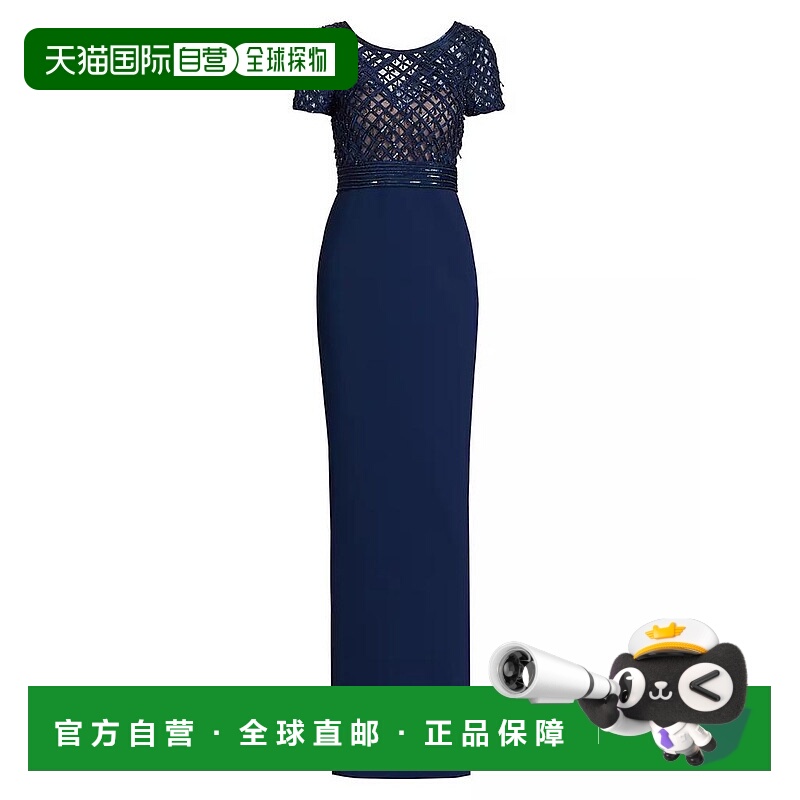 【美国直邮】pamella roland 女士 连衣裙蕾丝礼服长裙紧身优雅