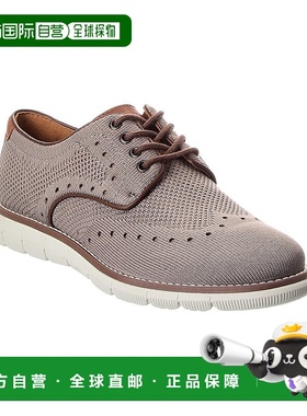 自营Johnston & Murphy Holden Knit Wingtip Sneaker - grey 美