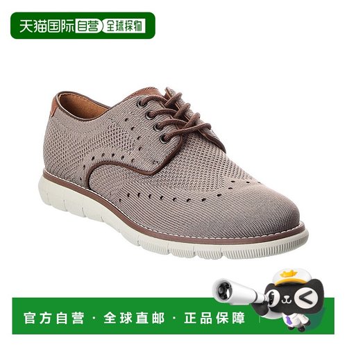 自营Johnston & Murphy Holden Knit Wingtip Sneaker - grey 美