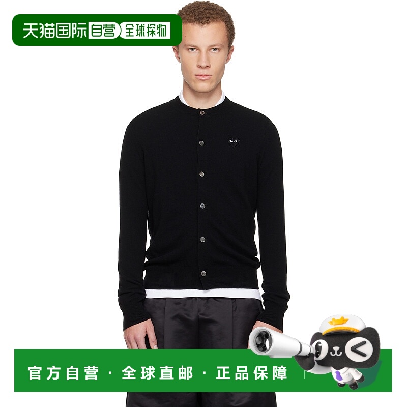 1h可退 香港直邮潮奢 comme des garcons play 男士 黑色 Round N