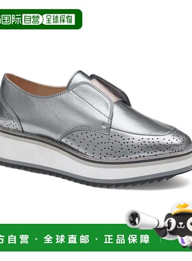 自营Johnston & Murphy Gracelyn Leather Oxford - grey 美国奥