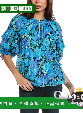 自营Ramy Brook Eugenia 印花上衣 - 蓝色 美国奥莱直发