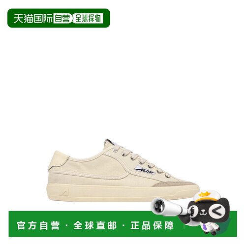 自营autryWindscape Low Men’s Cream Canvas Sneakers - neutra