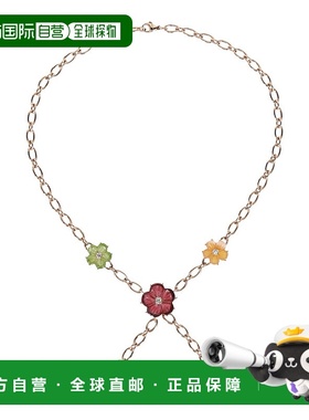 自营 salvatore ferragamo花卉精品项链 - 金色 美国奥莱直发吊坠