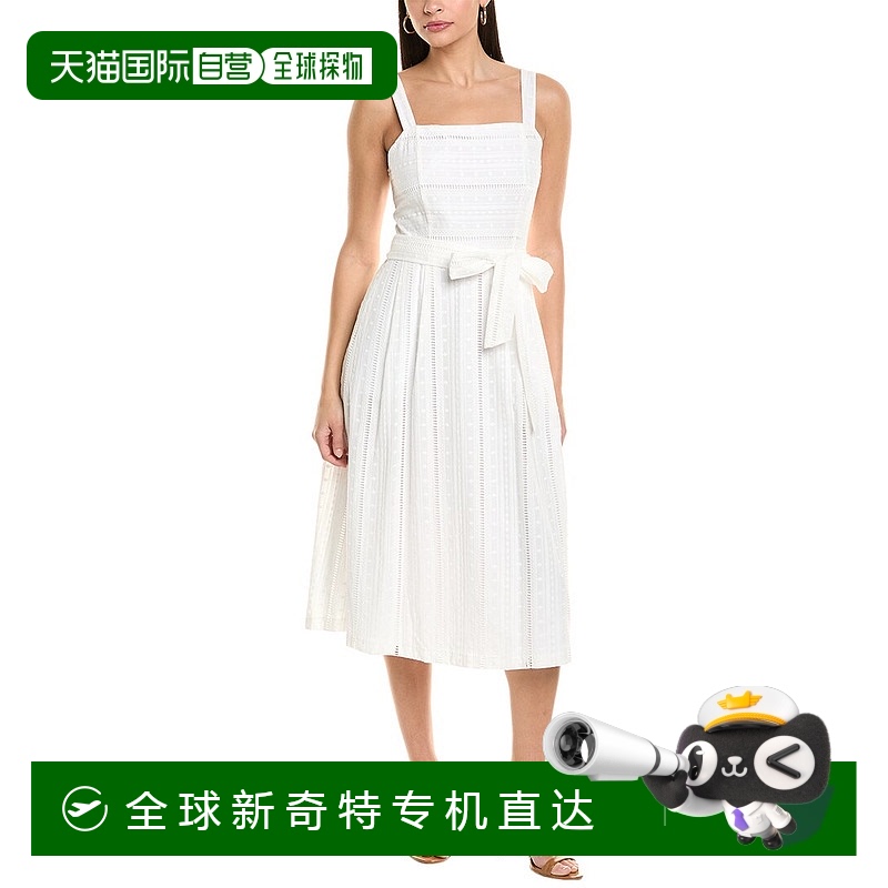 自营 Julia Jordan刺绣小眼迷笛连衣裙-白色 【美国奥莱】直发