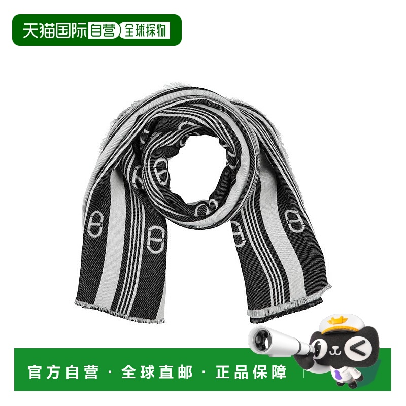 1h可退 【美国直邮】TWINSET 时尚条纹针织围巾 轻质披肩 3102517