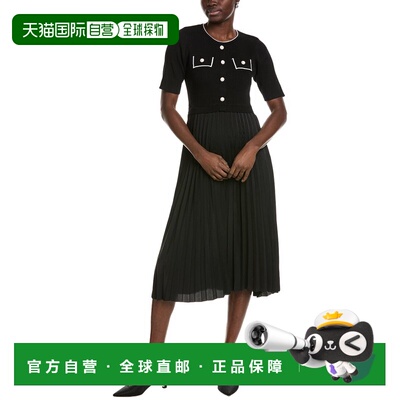 自营Nanette Nanette Lepore Midi Dress - black 美国奥莱直发