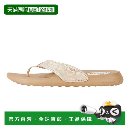自营Hey Dude Christi Flip Classic Natural / Gold 41136-197
