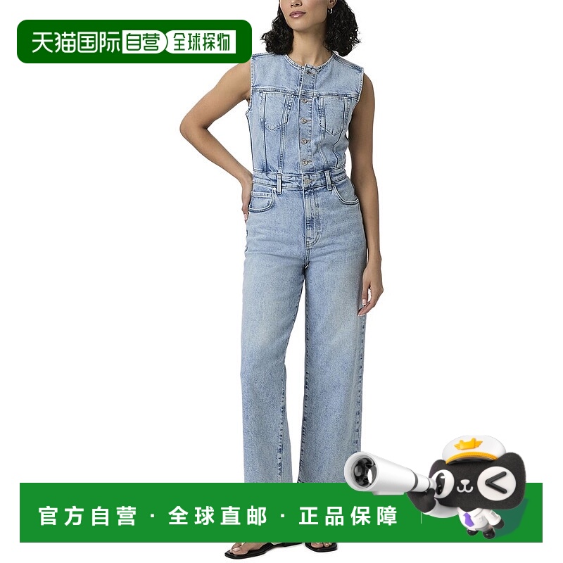 自营PAIGE Cirie Ankle Denim Jumpsuit - blue 美国奥莱直发