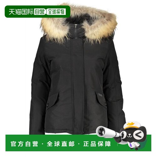 自营Woolrich Cotton Women's Women's Jacket - black 美国奥莱