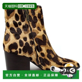 Sam 豹纹高跟靴JOBB2032 Edelman EC0233416女式 棕色 Cari 自营