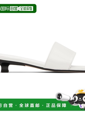 1h可退 香港直邮潮奢 BY FAR 女士 白色 Ceni 穆勒鞋 MWFHO014CL0