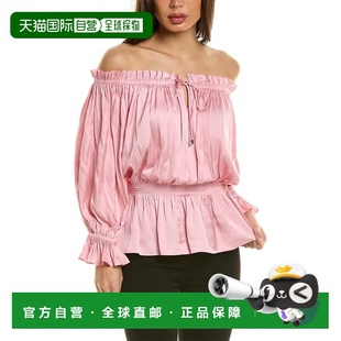 The Tahari Reilley 衬衫 美国奥莱直发性感 自营 粉色 Elie